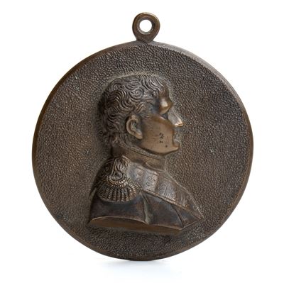 Placca in Bronzo Raffigurante il Busto di Napoleone