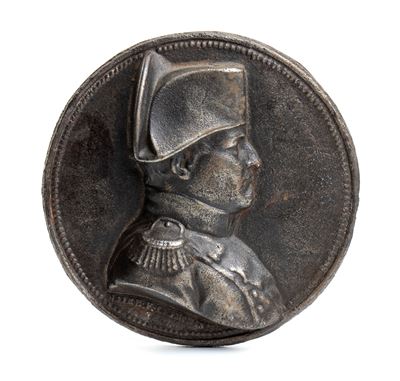 Placca in Bronzo Raffigurante il Busto di Napoleone
