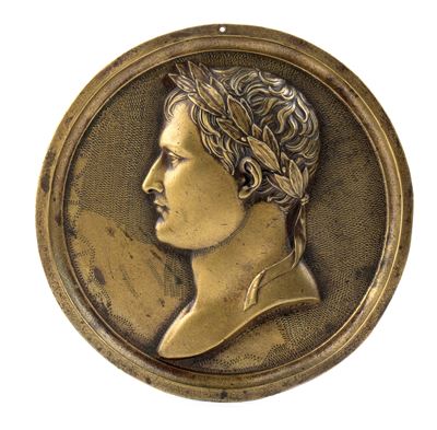 Placca in Bronzo Raffigurante il Busto di Napoleone