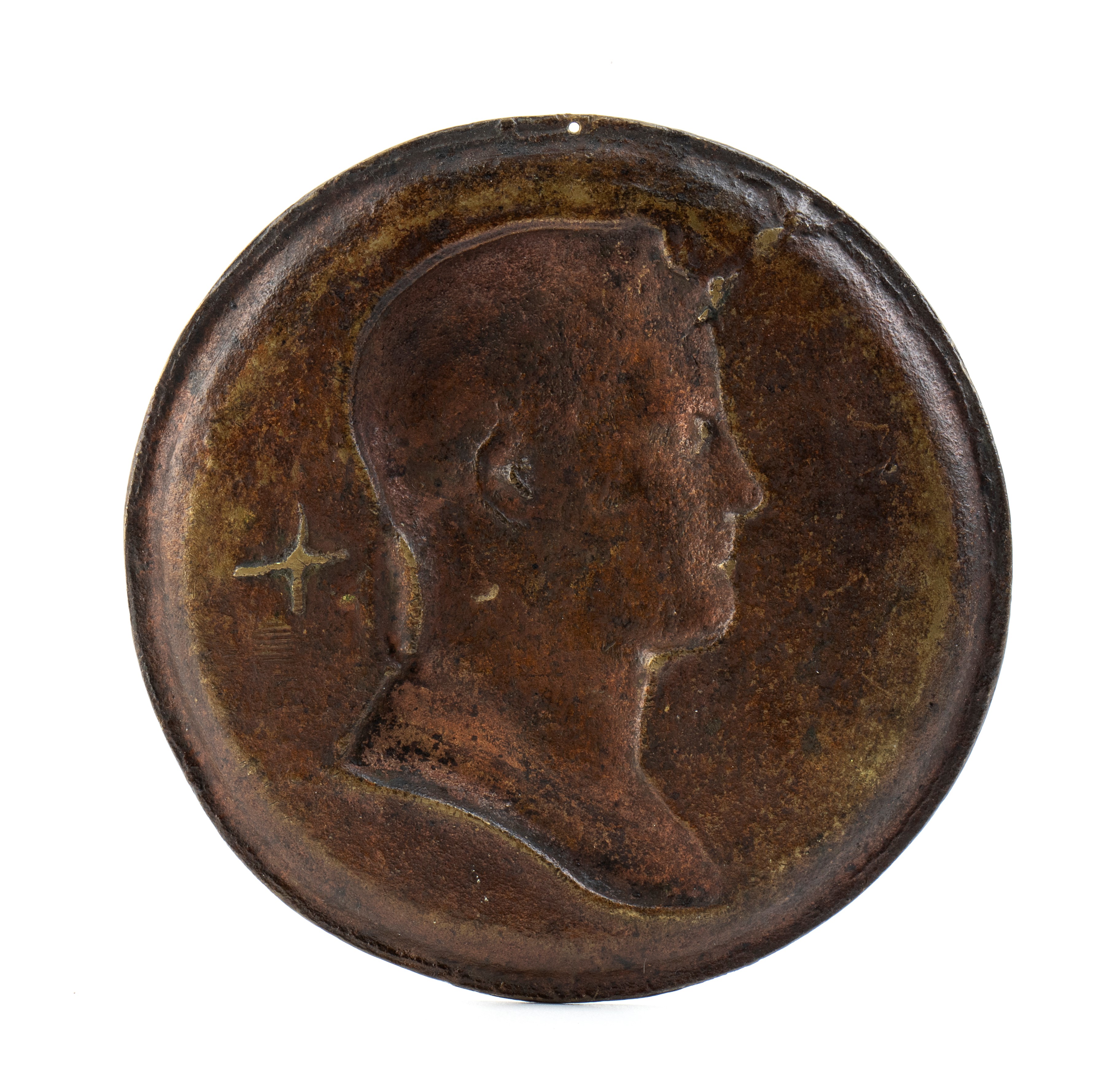 Placca in Bronzo Raffigurante il Busto di Napoleone
