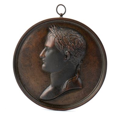Placca in Bronzo Raffigurante il Busto di Napoleone