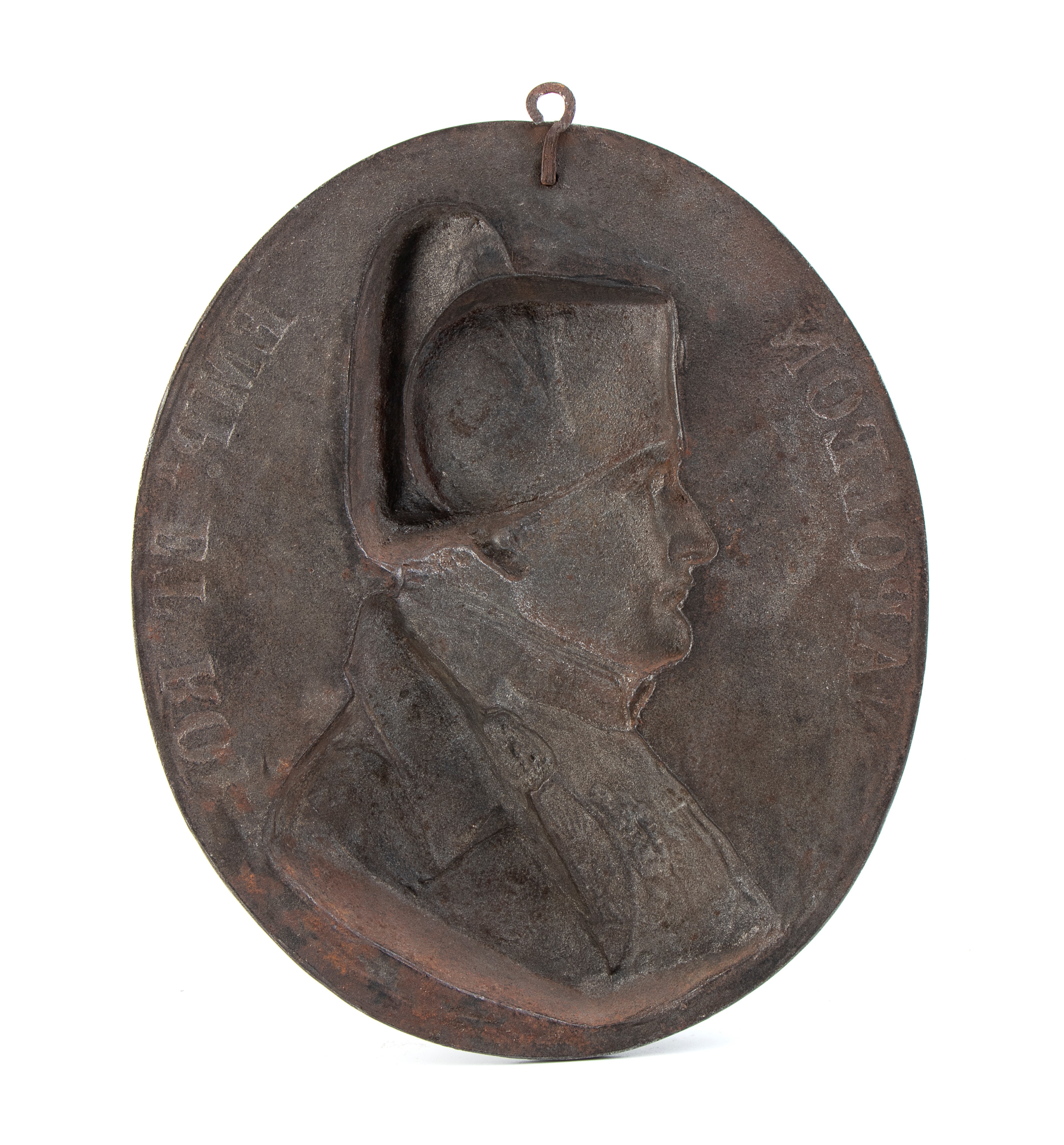 Placca Ovale in Bronzo Raffigurante il Busto di Napoleone