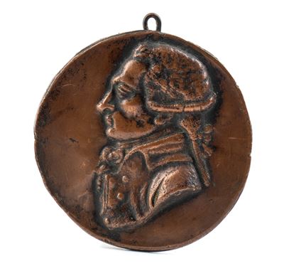 Placca in Rame Raffigurante Robespierre