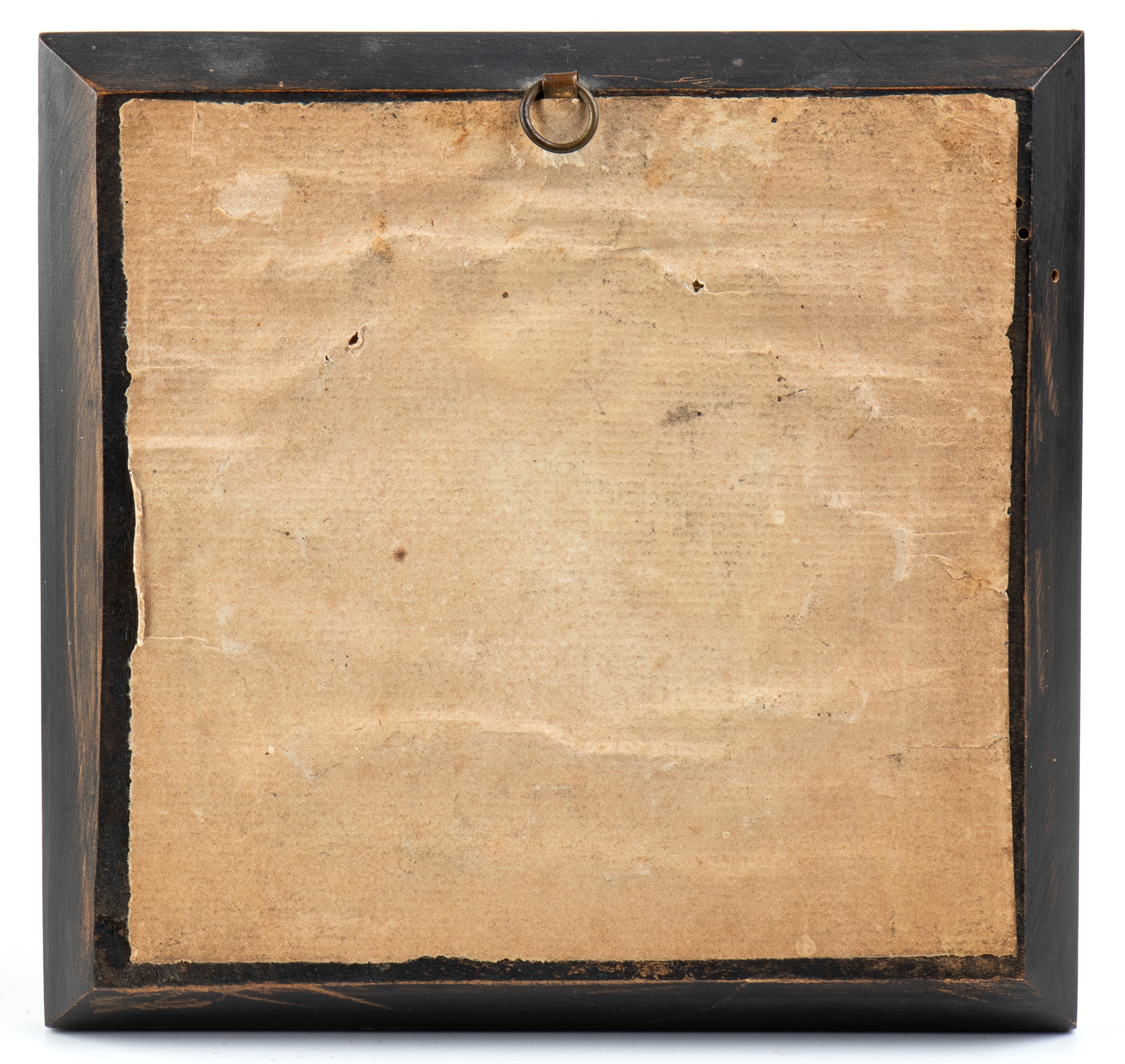 Miniatura con Cornice in Legno e Ritratto di Napoleone