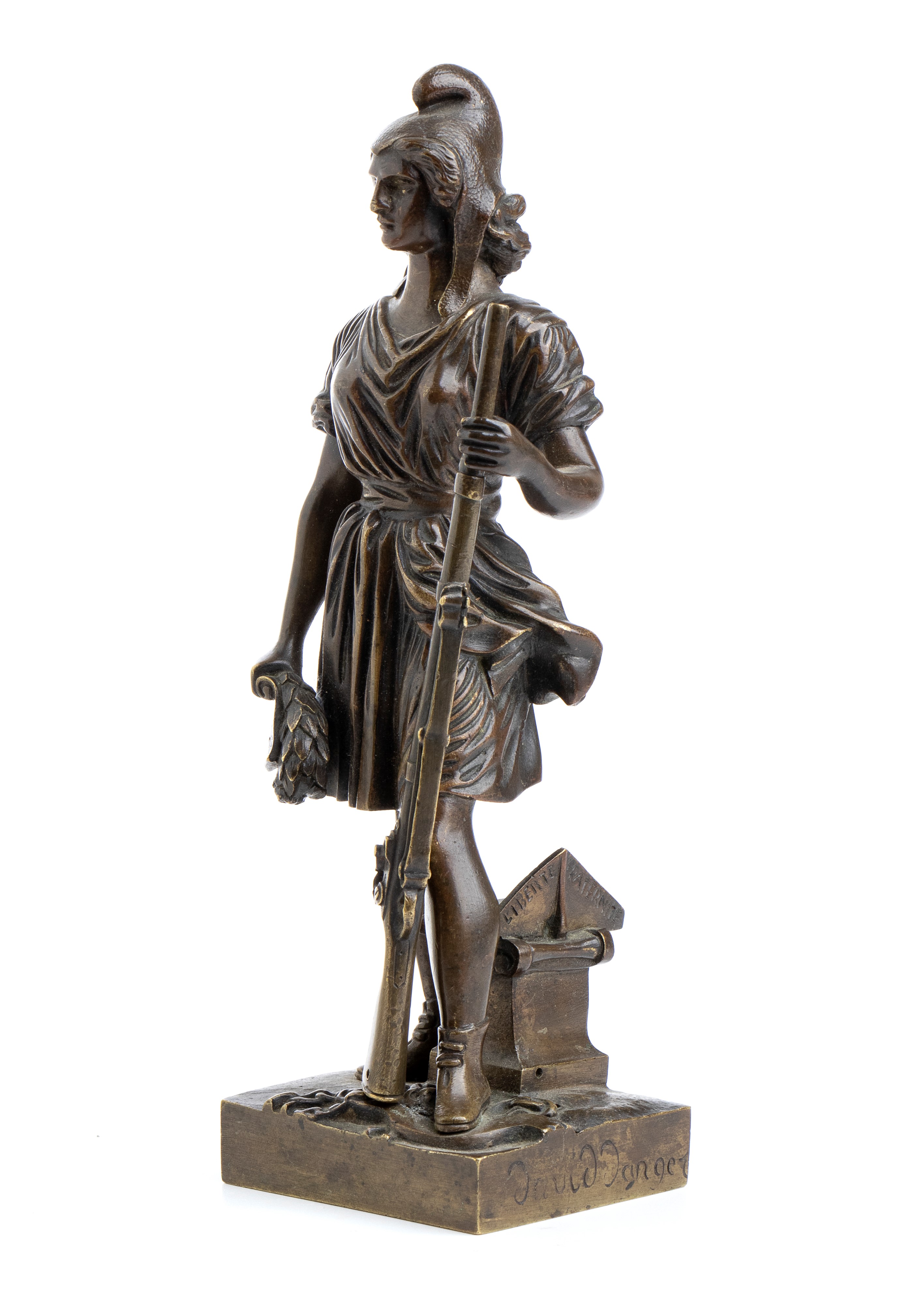 Scultura in Bronzo con Rappresentazione della Rivoluzione del 1830