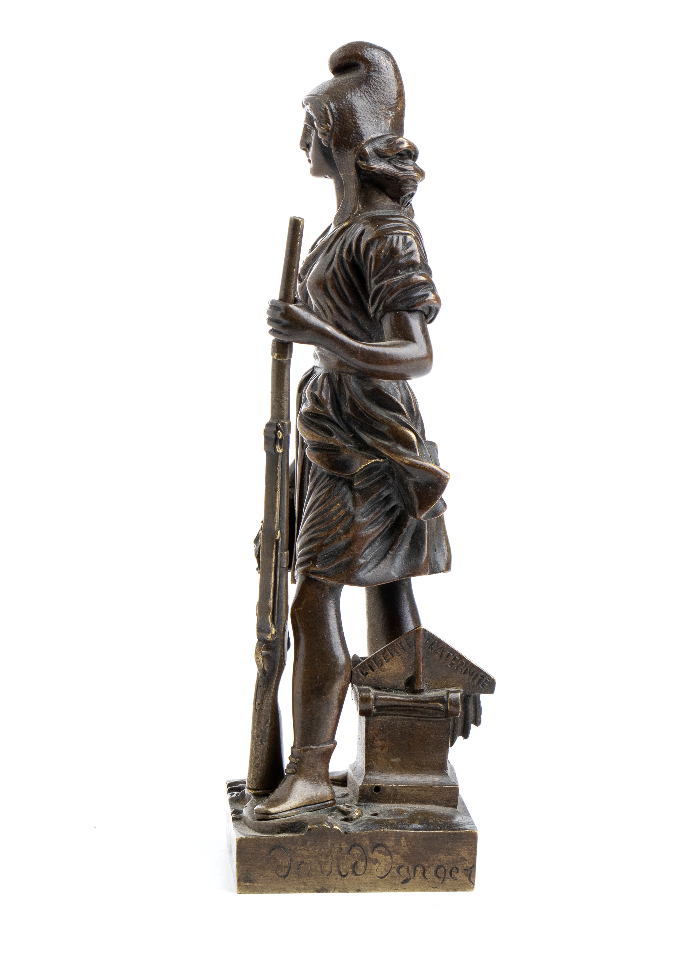 Scultura in Bronzo con Rappresentazione della Rivoluzione del 1830
