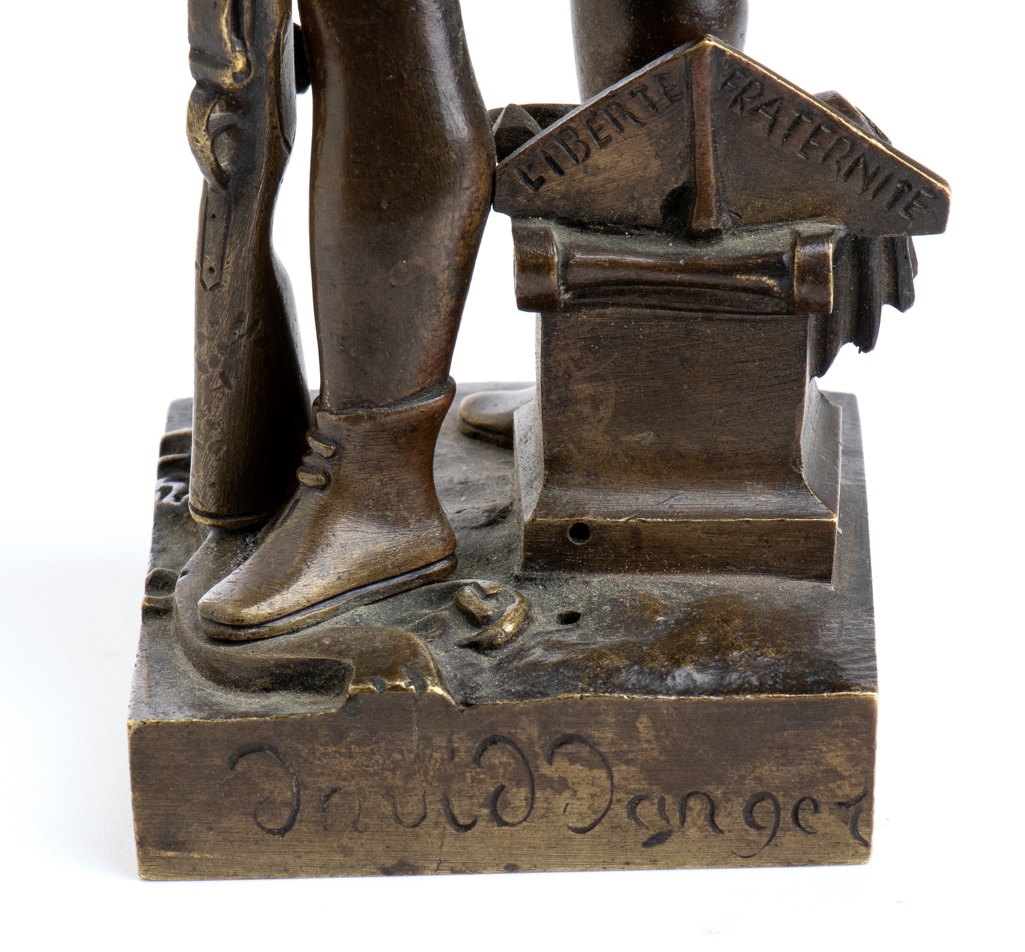 Scultura in Bronzo con Rappresentazione della Rivoluzione del 1830