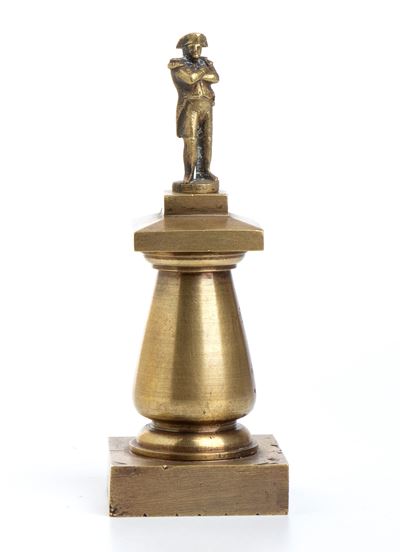 Piccolo Fermacarta in Bronzo con Effige di Napoleone