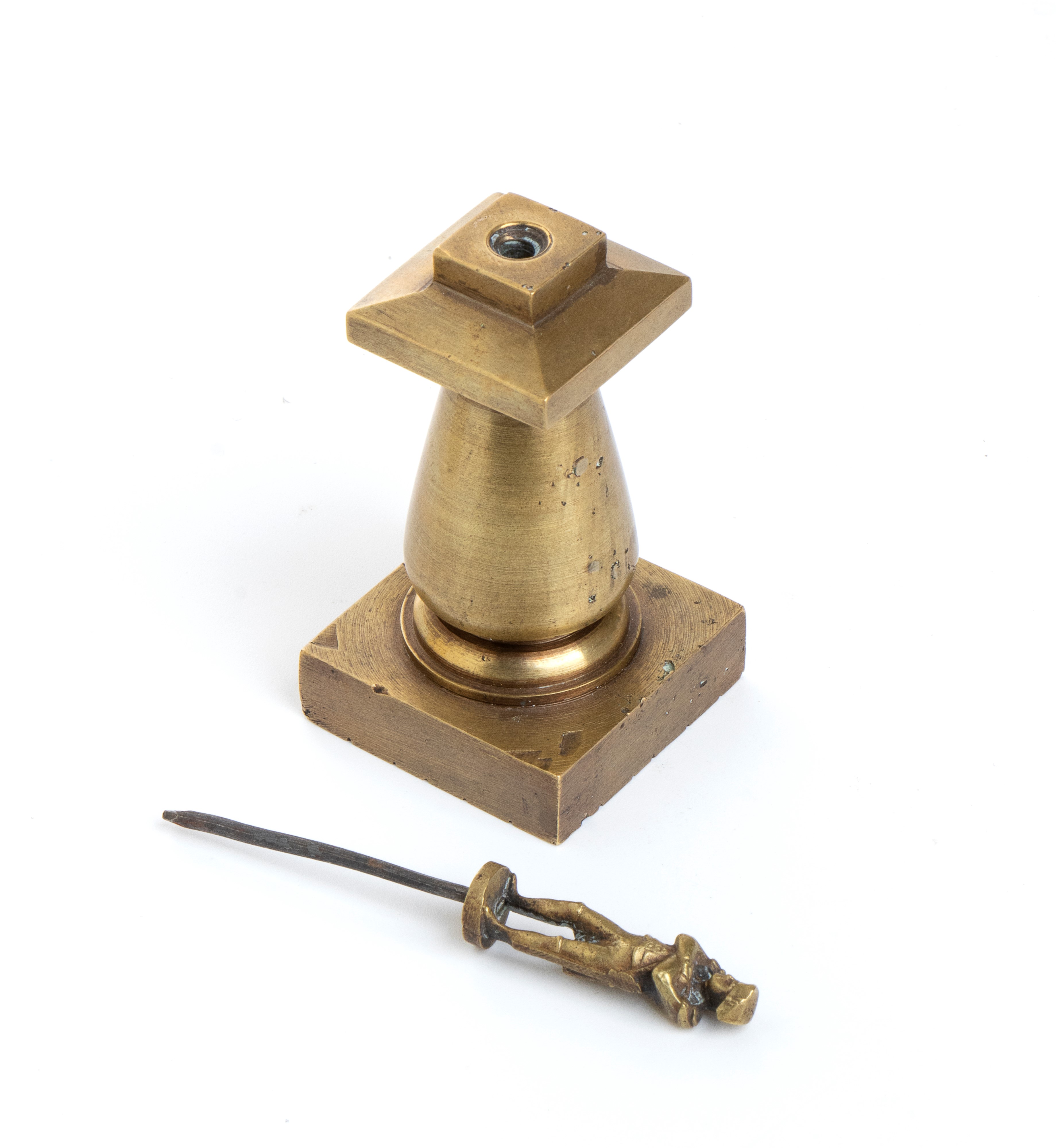 Piccolo Fermacarta in Bronzo con Effige di Napoleone