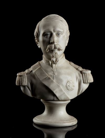 Busto di Napoleone III in Biscuit