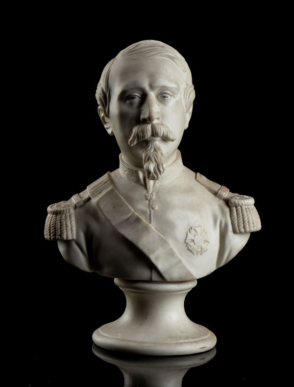 Busto di Napoleone III in biscuit