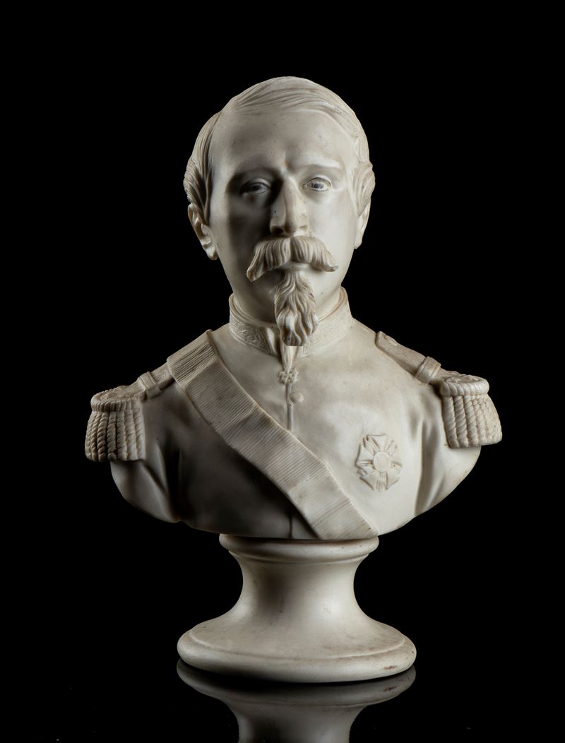 Busto di Napoleone III in Biscuit