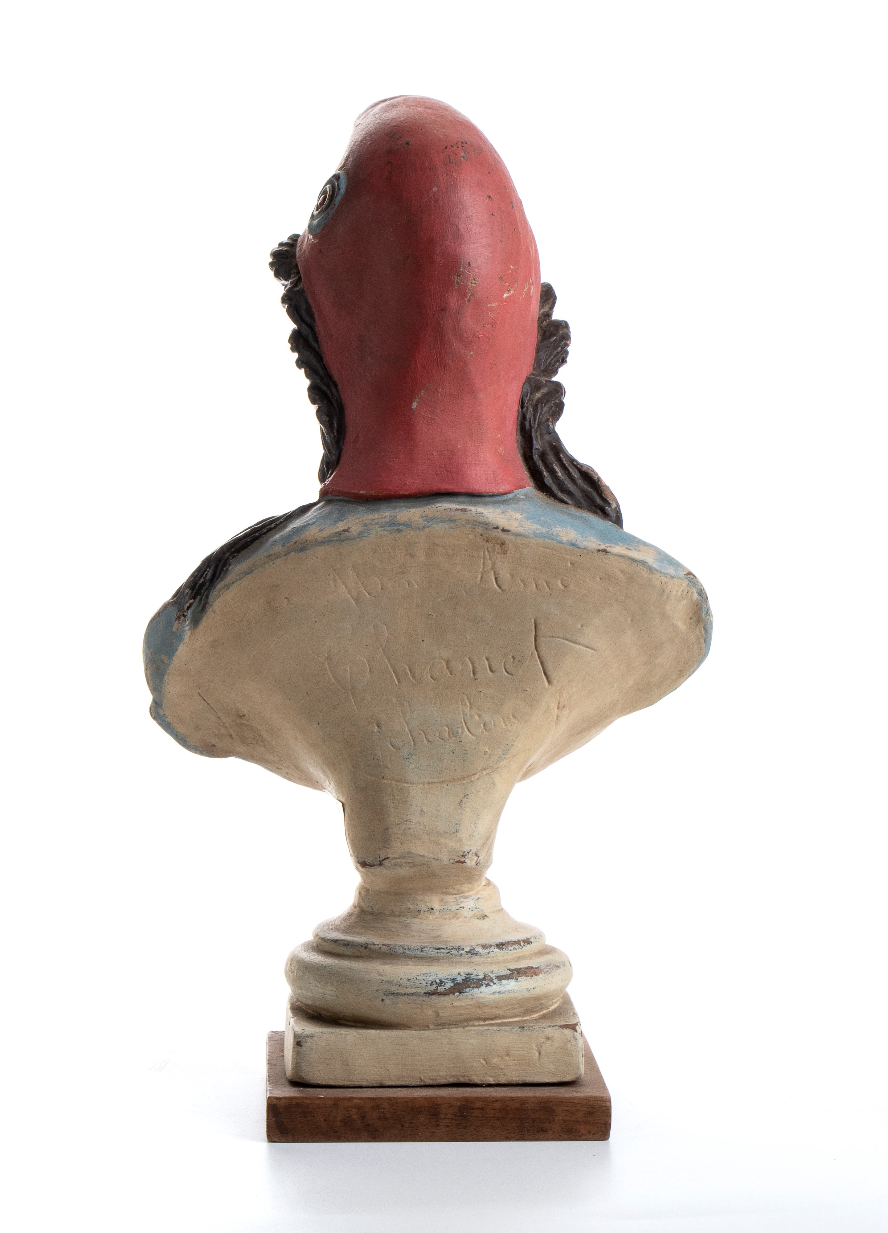 Grande Busto in Terracotta Policroma con Rappresentazione della Terza Repubblica (1870)