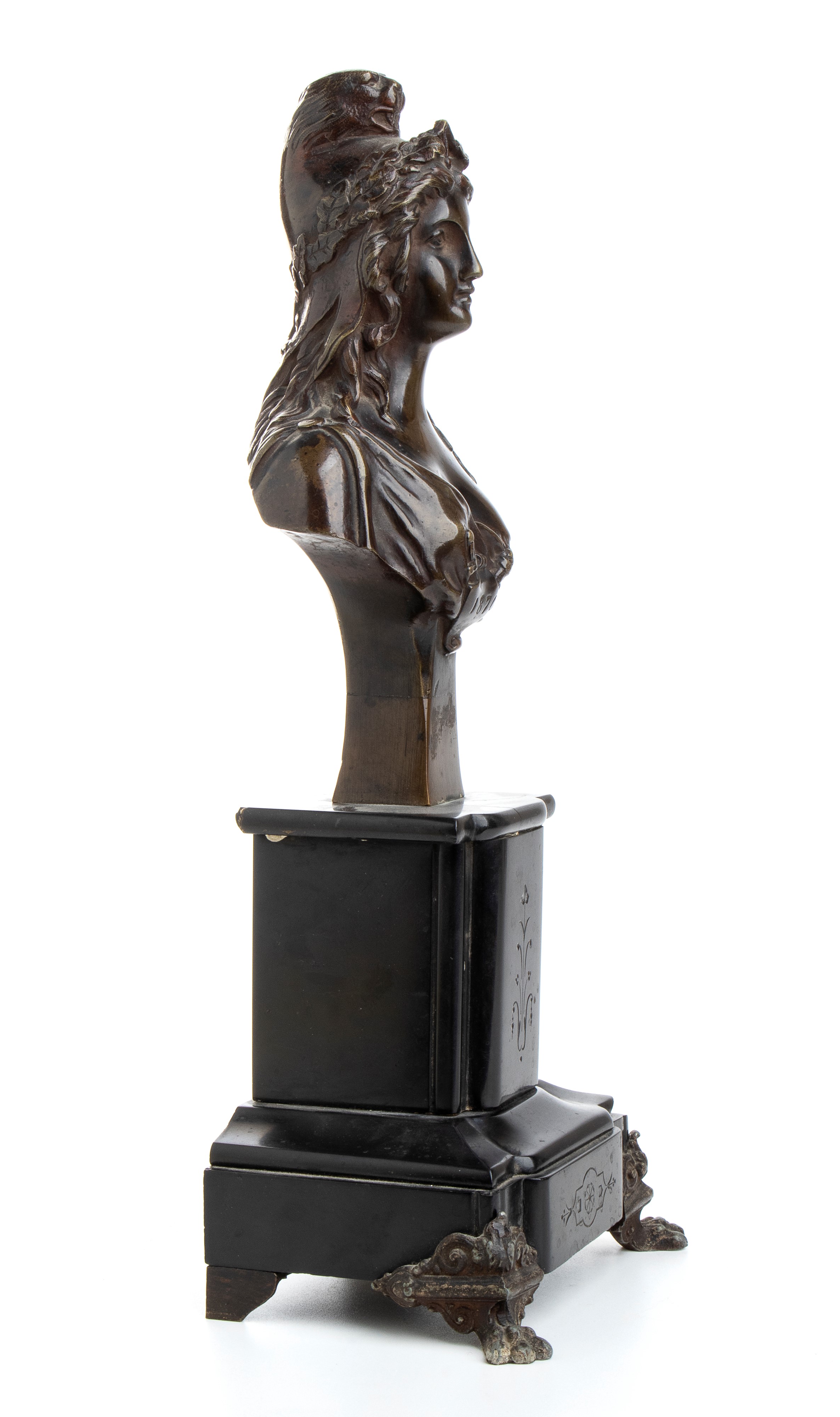 Grande Scultura in Bronzo Raffigurante la Marianna
