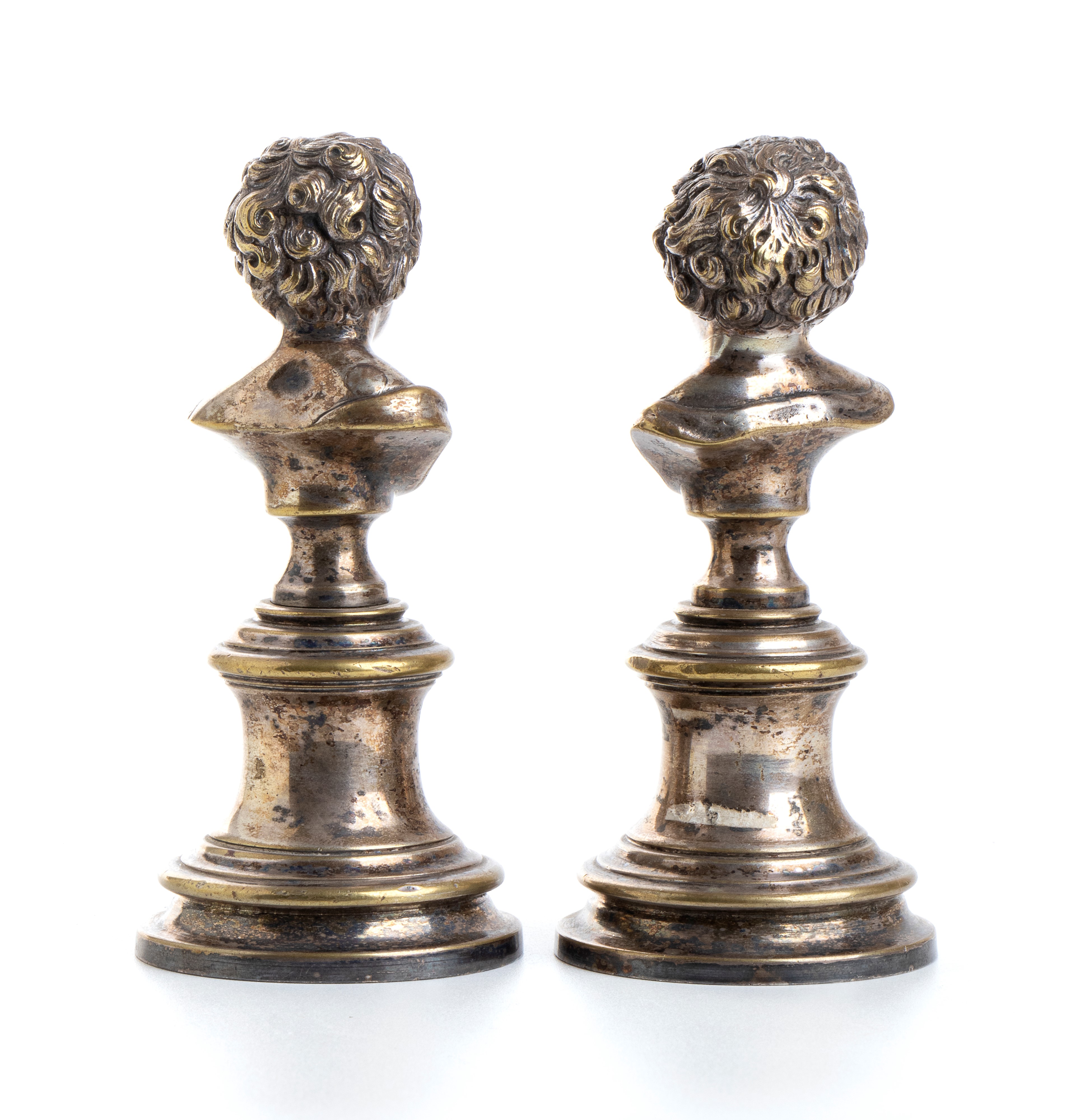 “jean Qui Rit” e “jean Qui Pleure” in Bronzo Argentato