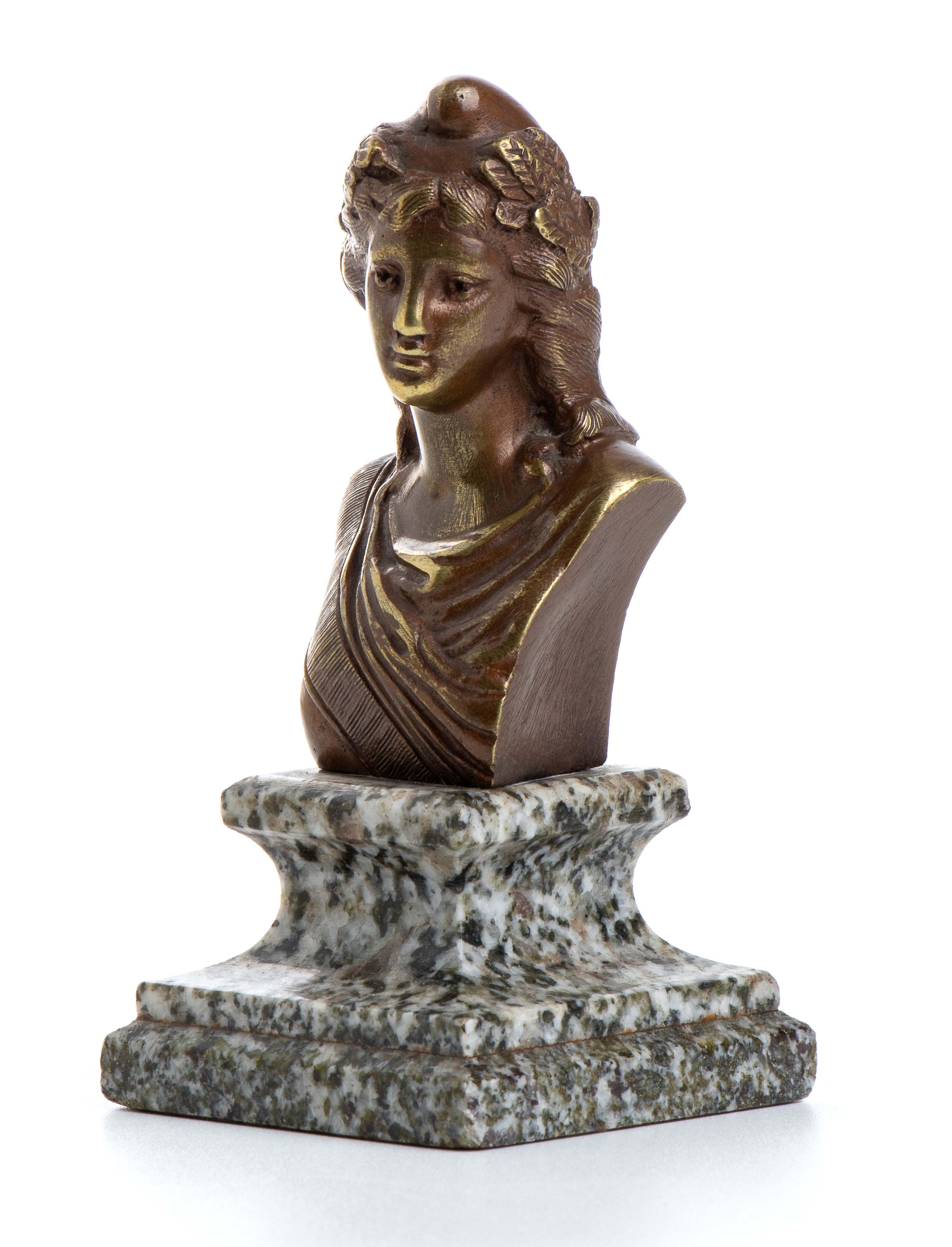 Piccolo Busto in Bronzo della Marianna