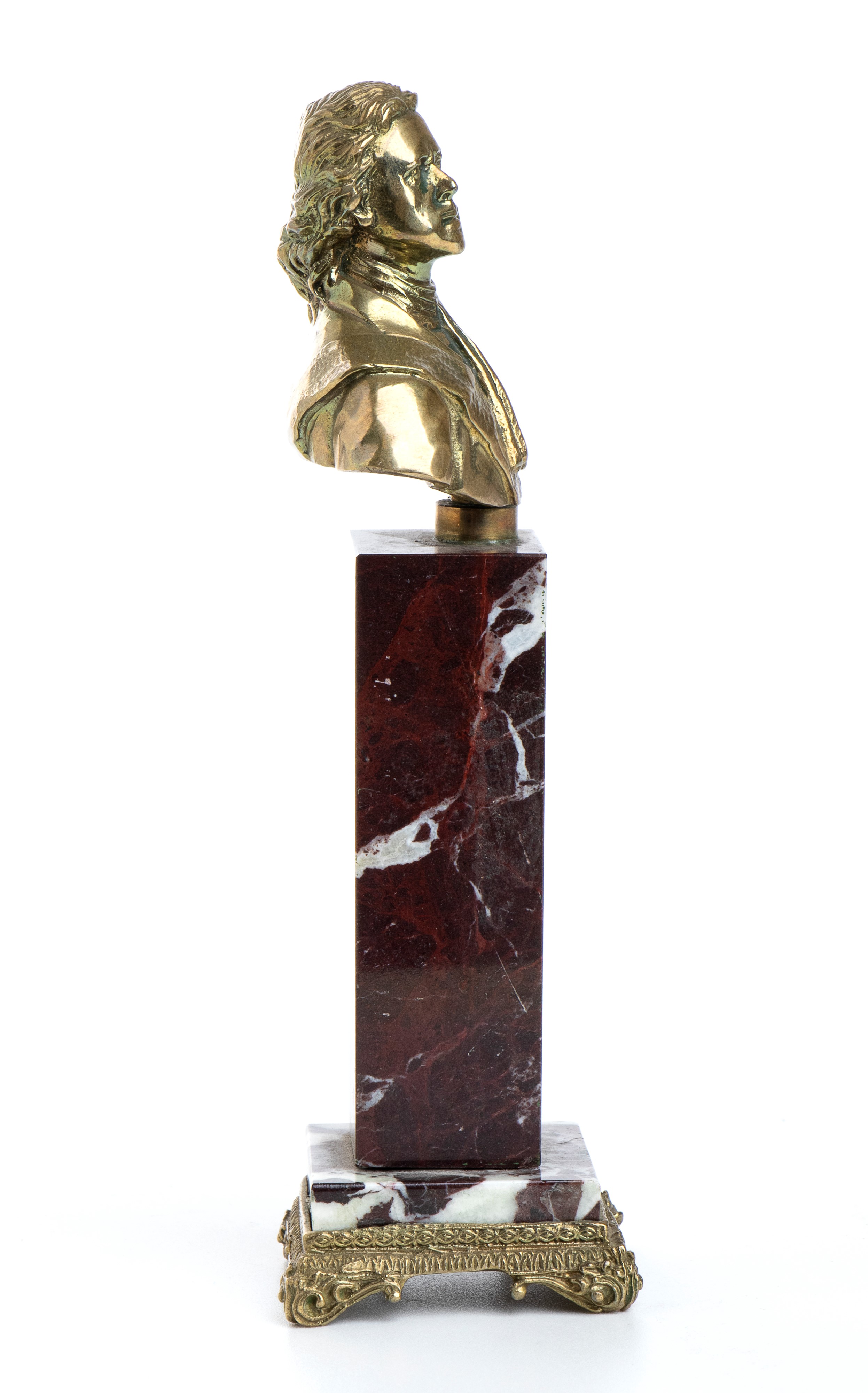 Busto in Bronzo dello Zar Alessandro i su Base in Marmo