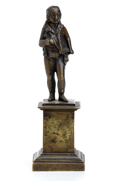 Piccola Scultura in Bronzo di Napoleone Raffigurato da Ragazzo
