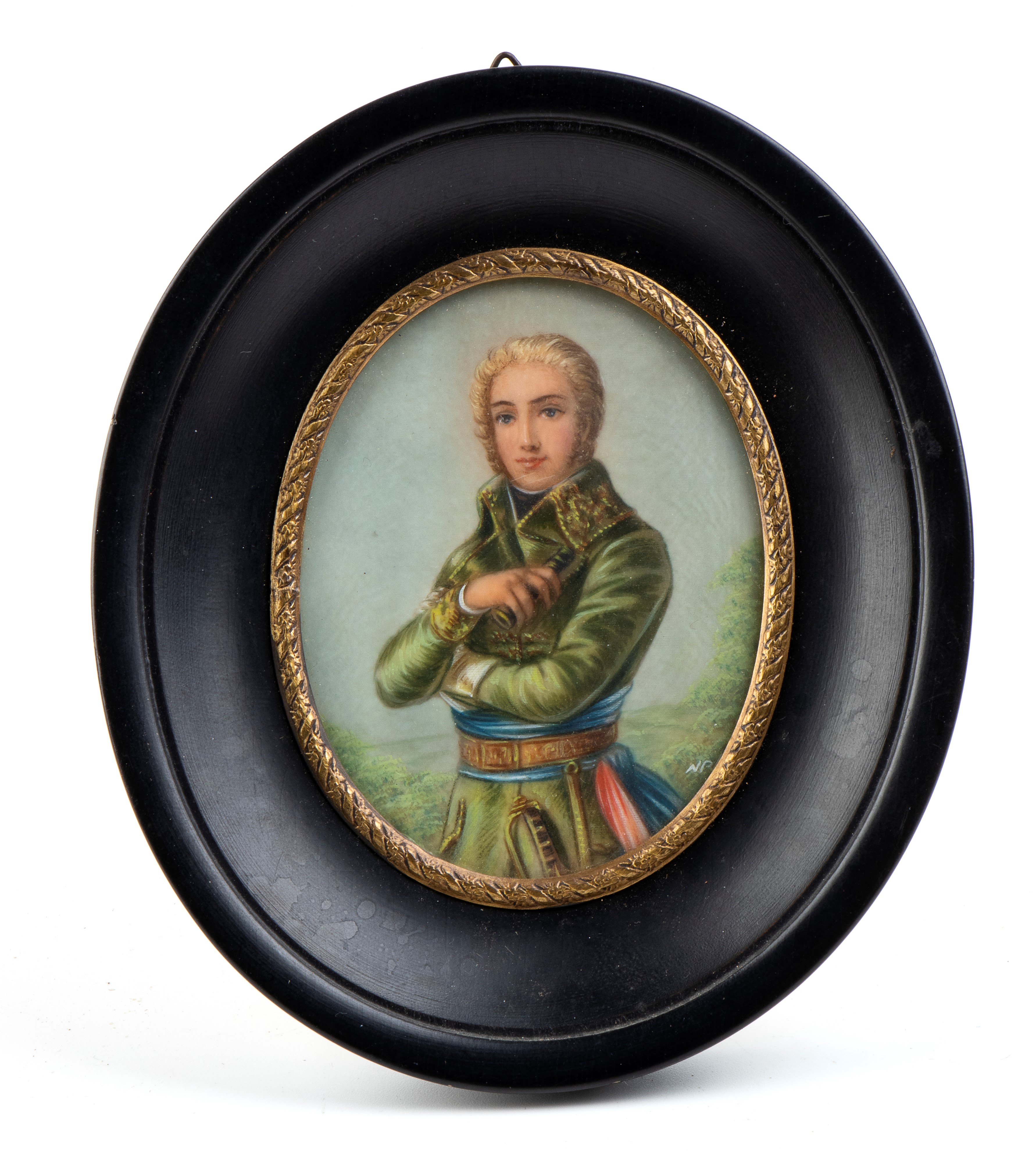 Coppia di Miniature Ovali