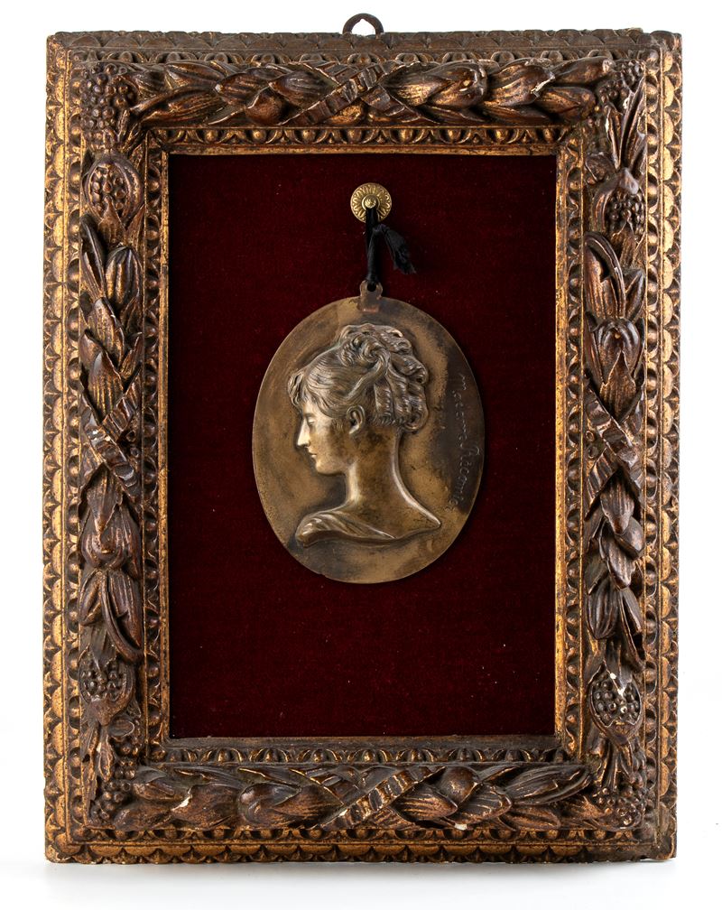 Placca in Bronzo Ad Altorilievo