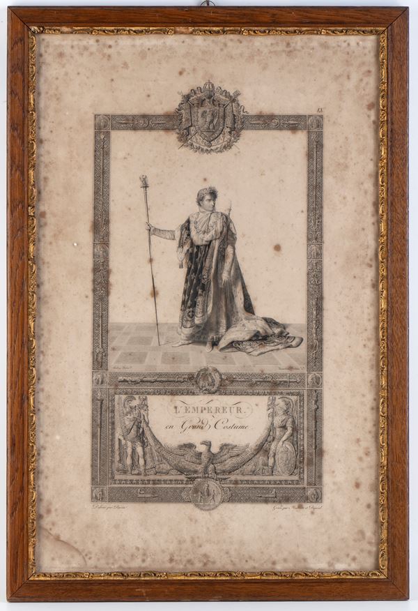 Napoleone in abito dell'incoronazione  - Asta Militaria, Ordini cavallereschi, Napoleonica - Bertolami Fine Art - Casa d'Aste