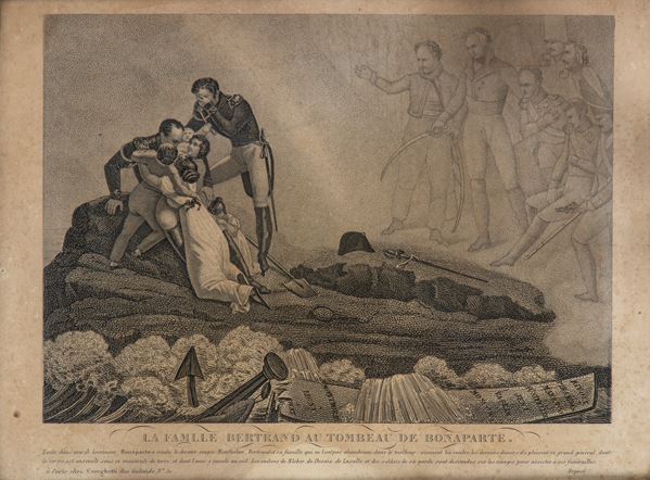 La Famiglia Bertrand sulla tomba di Napoleone