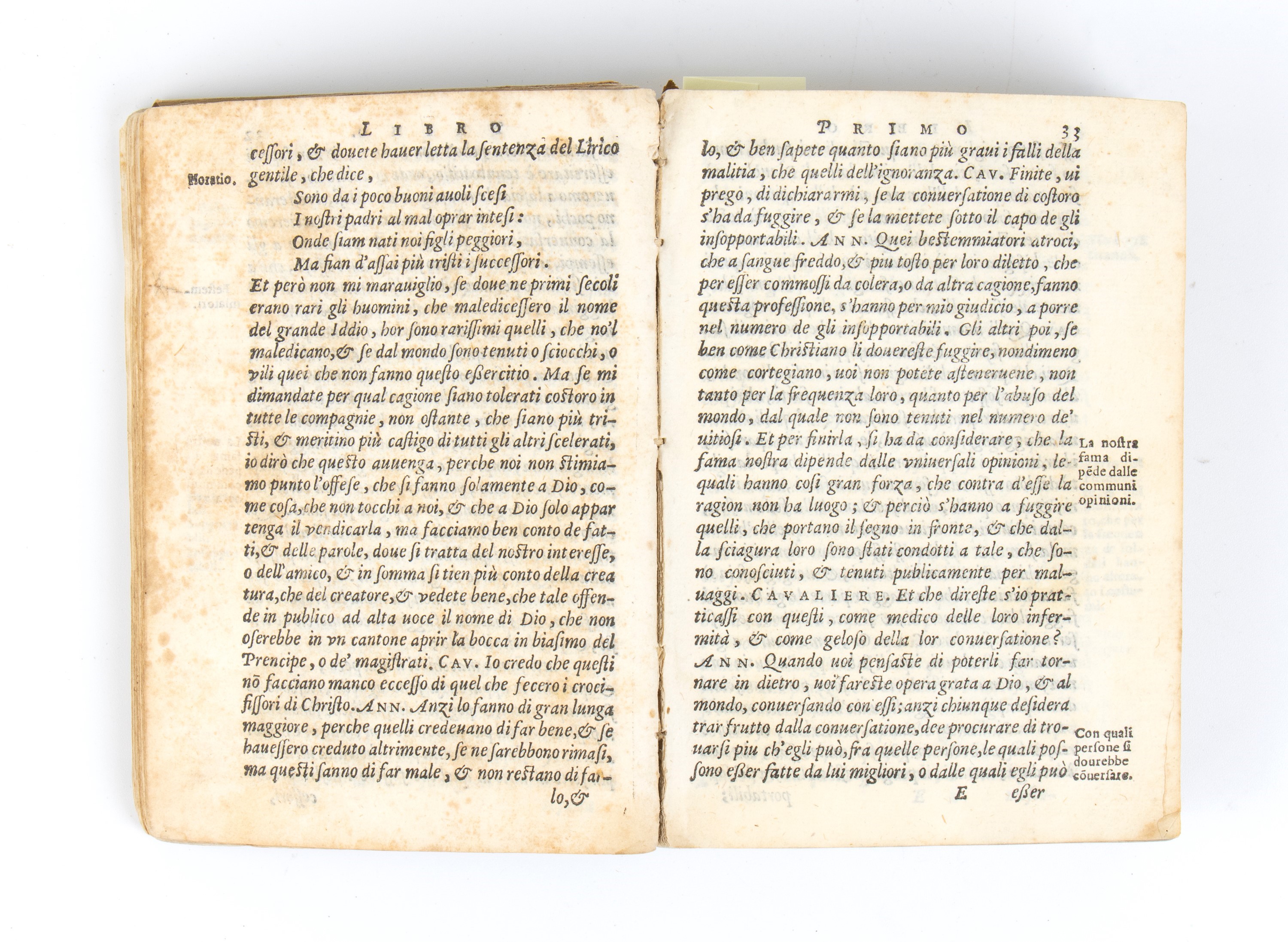 Guazzo Stefano. la Civil Conversazione. Venezia 1586