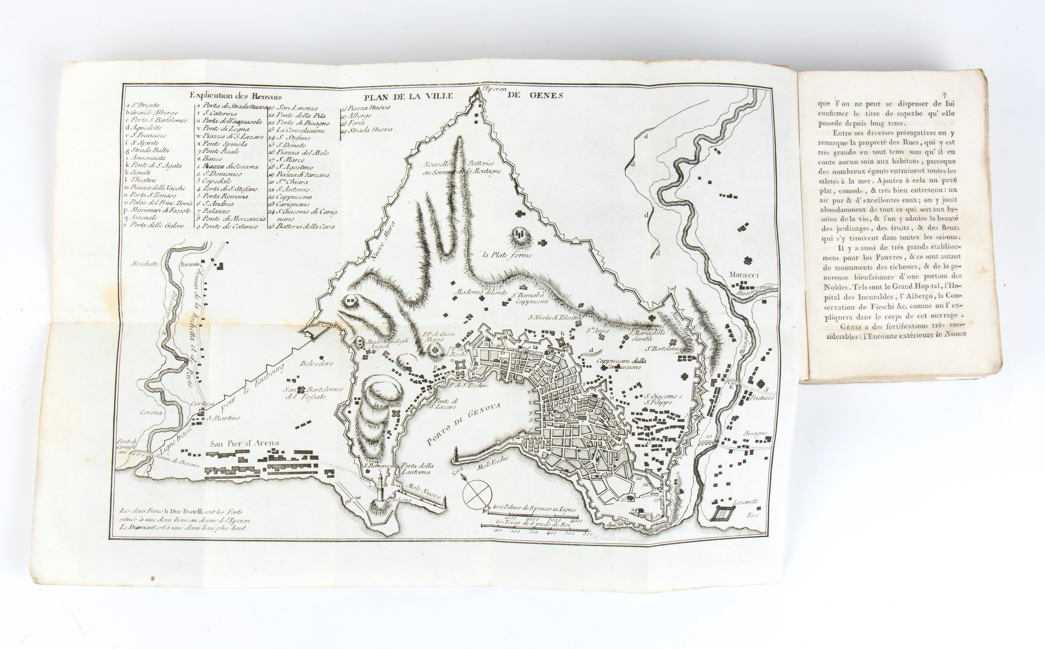 Ortica Agostino. Description Des Beautés De Genes Et De Ses Environs. Genova 1792