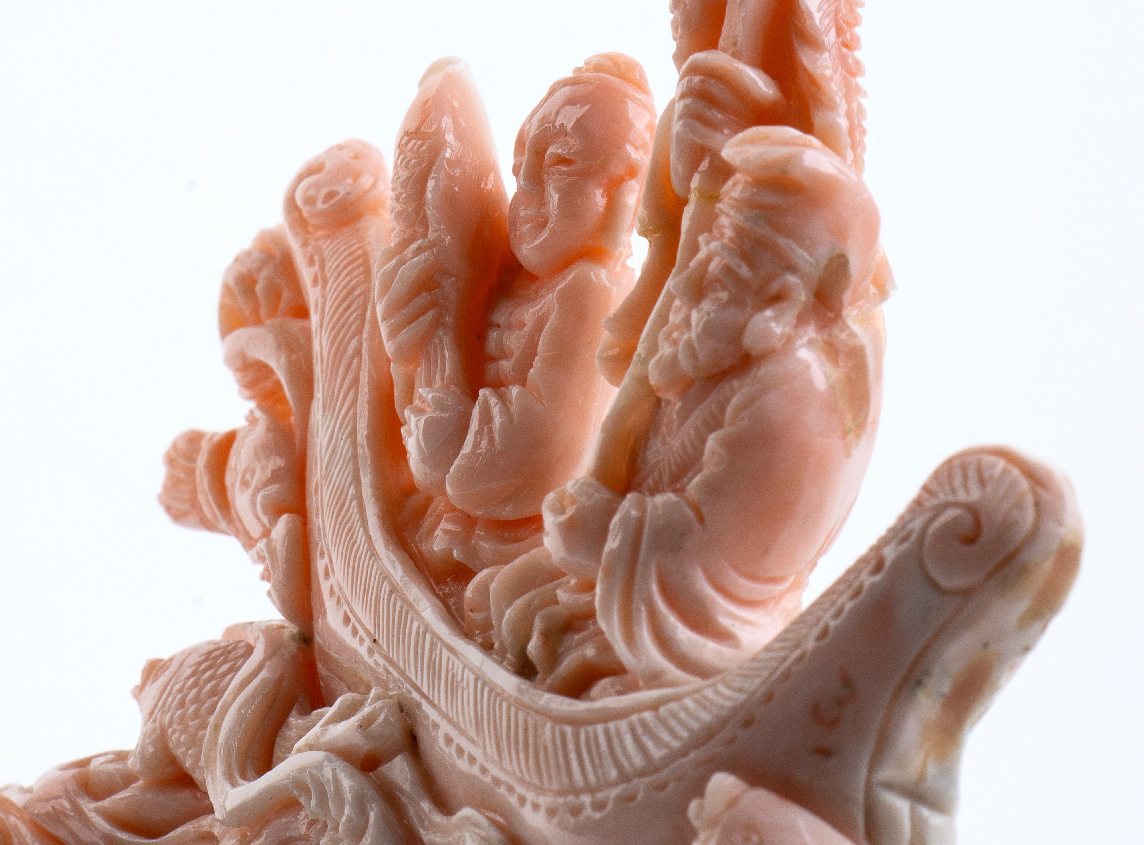 SCULTURA IN CORALLO ROSA