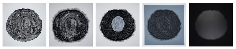 Amitabh Kumar - Five Flags Of The Black Sun - I, II, III, IV, V. Set Of 5, Ed. 1/5