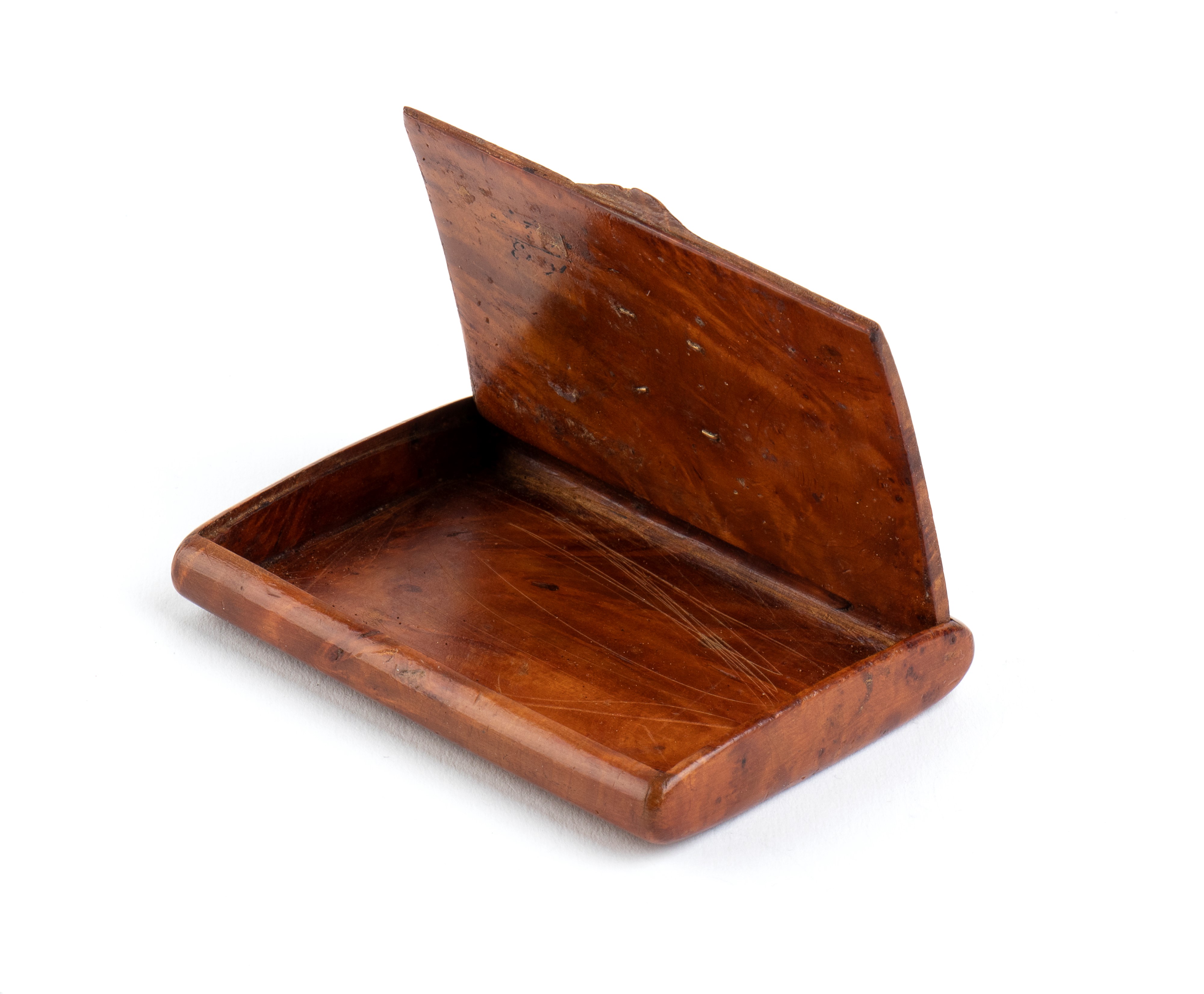 Tabacchiera in Legno con Svastica in Oro