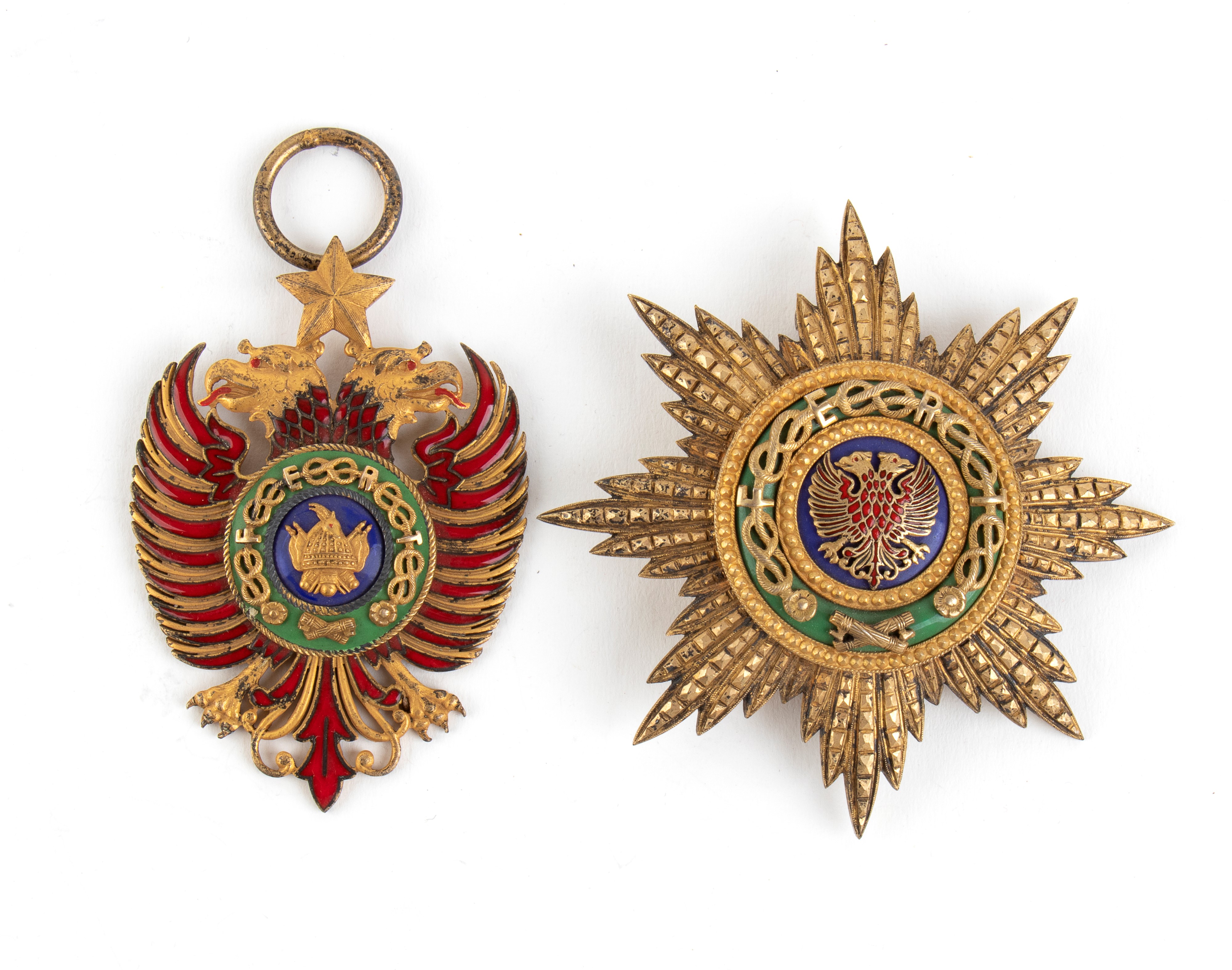 Italia, Regno,ordine di Skanderbeg, Gran Croce, Placca e Pendente