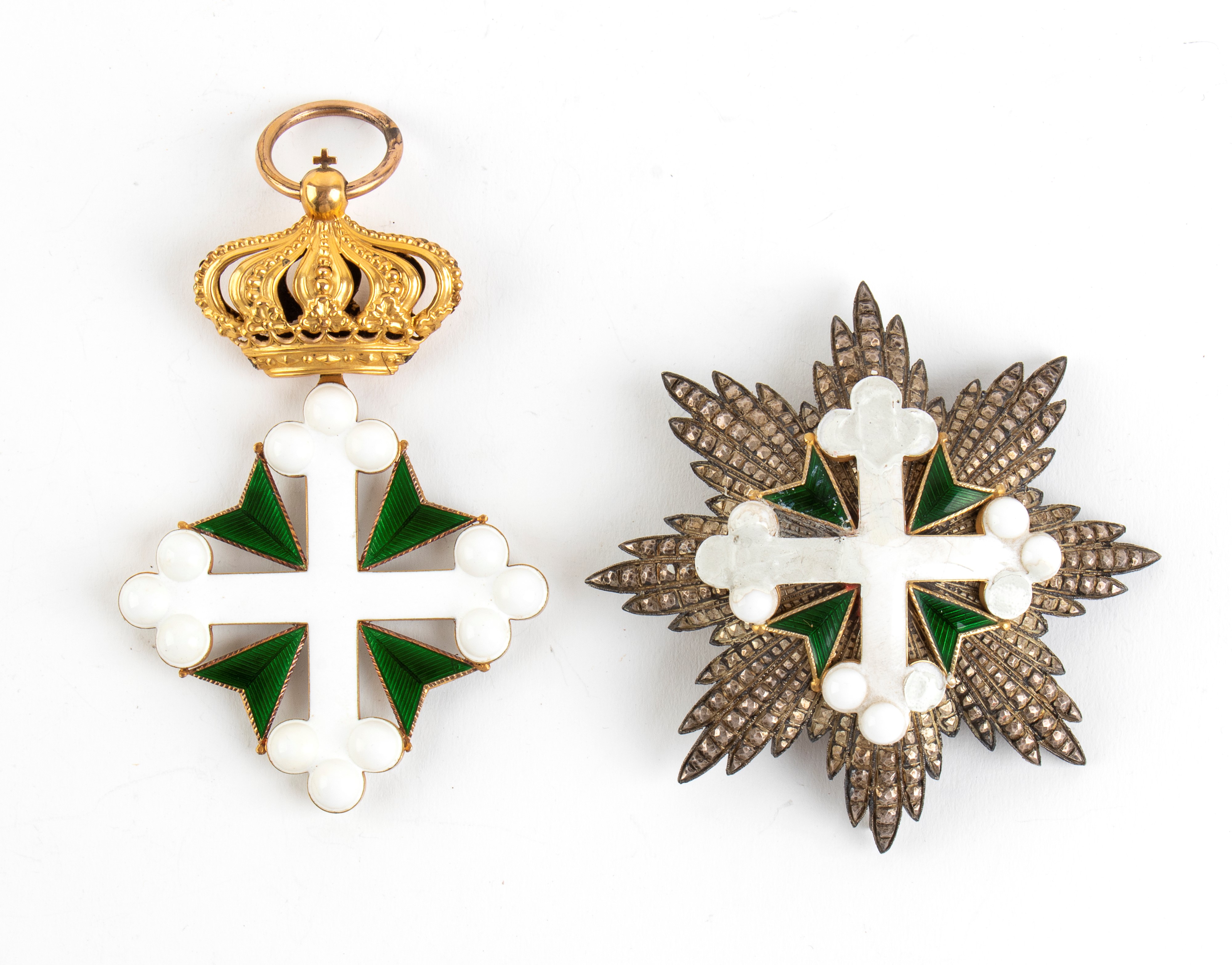 Ordine dei Ss. Maurizio e Lazzaro, Placca, Fascia e Pendente