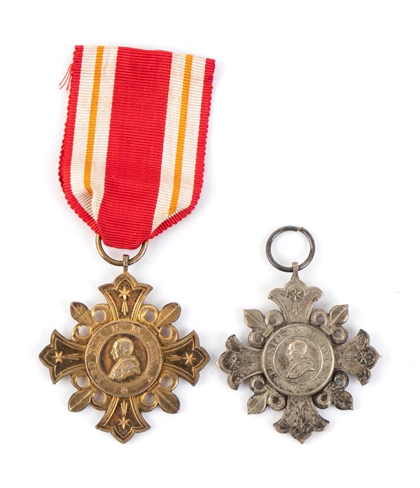 Due medaglie di benemerenza Stato Città del Vaticano