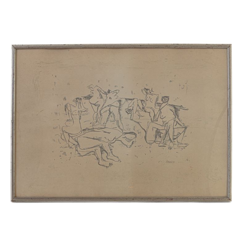 Fausto Pirandello - Nudi Femminili, Multiplo su Carta