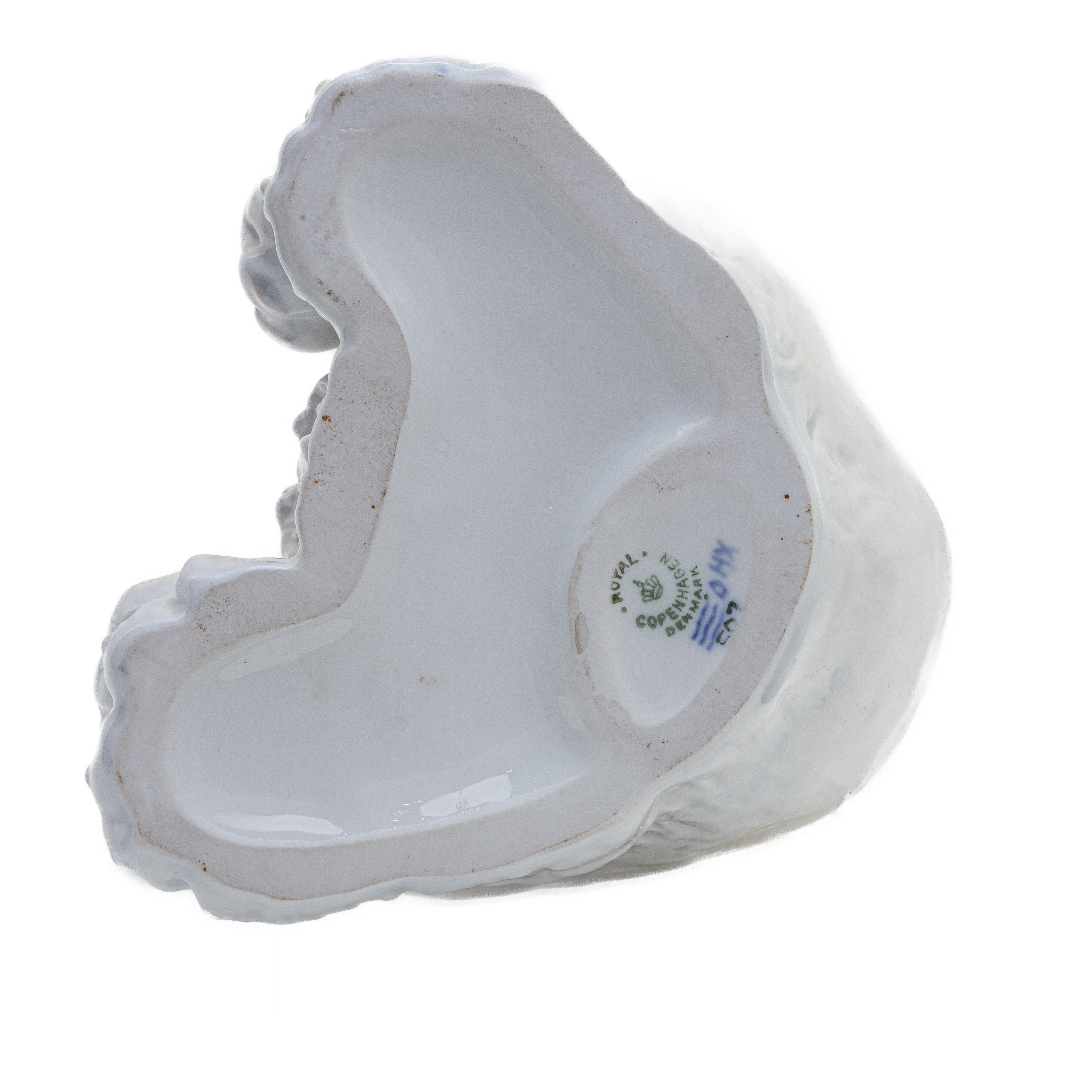 Orso Polare, Scultura in Porcellana Policroma,