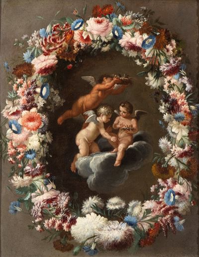 Ghirlanda di Fiori con Putti