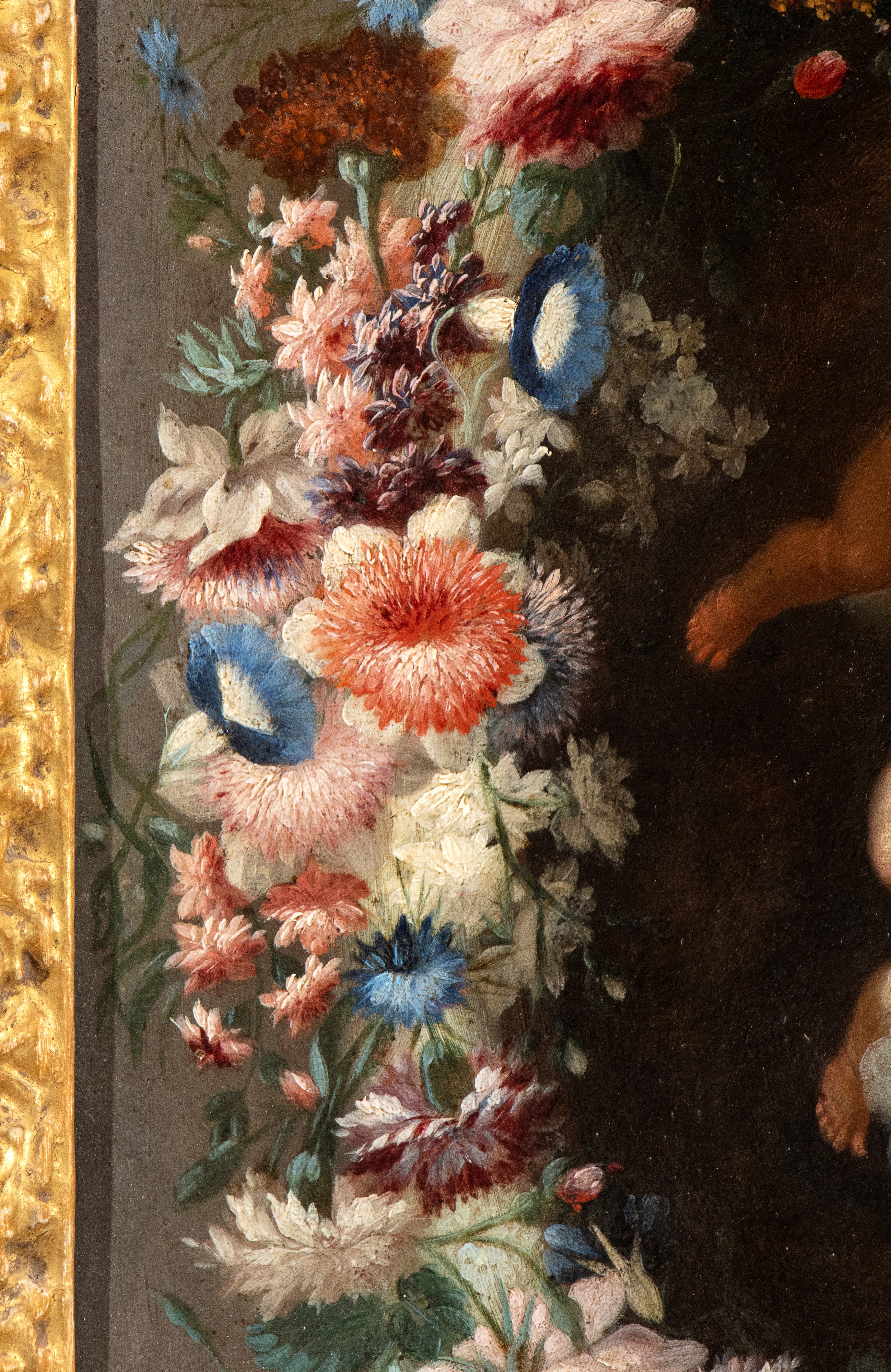 Mario Nuzzi Mario De' Fiori, Filippo Lauri - Ghirlanda di Fiori con Putti