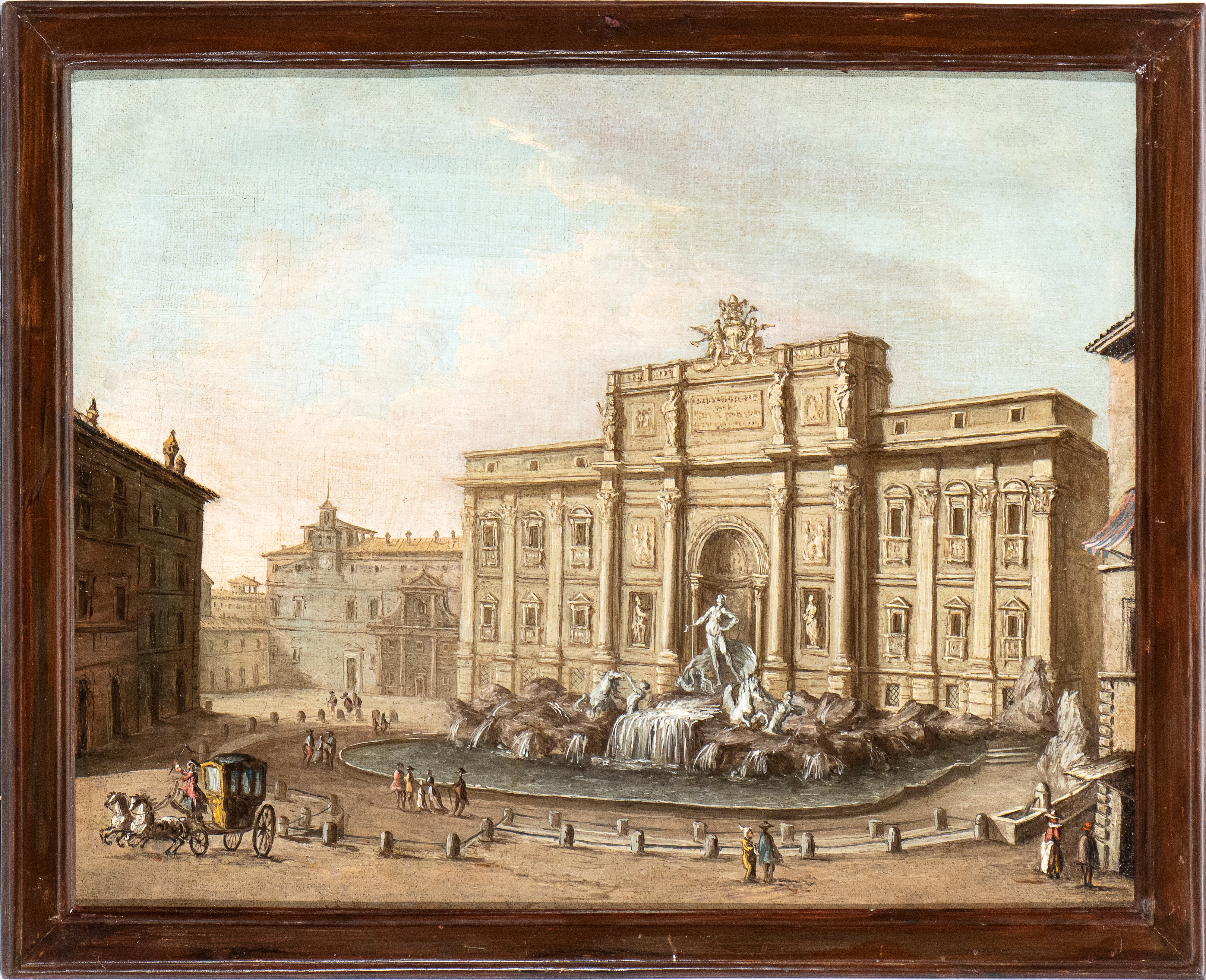 Artista Attivo a Roma, XVIII Secolo - Veduta della Fontana di Trevi