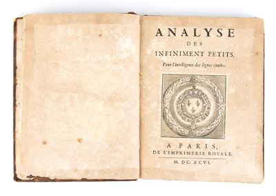 Guillaume De L’hospital. Analyse Des Infiniment Petits Pour L’intelligence Des Lignes Courbes. Pa...