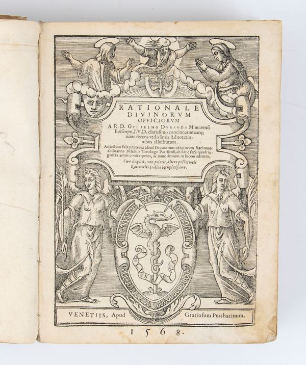 GUILELMUS DURANTUS. RATIONALE DIVINORUM. Venezia 1568