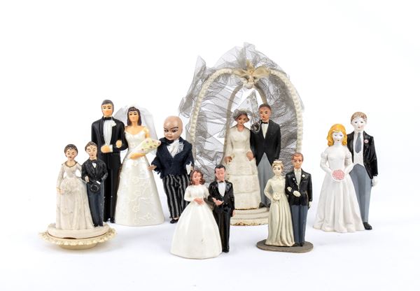 Collezione figurine, personaggi per matrimonio, comunione