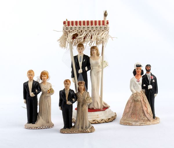 Collezione figurine, personaggi per matrimonio, comunione