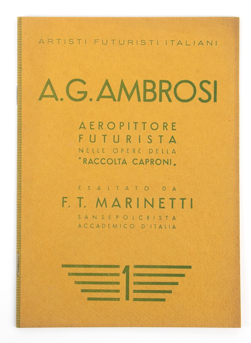 Futurismo, Aeropittura - A.g. Ambrosi Aeropittore Futurista