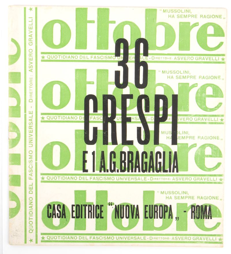 Futurismo - Bragaglia, Crespi - Gravelli, Asvero (brescia, 30 Dicembre 1902 – Roma, 20 Ottobre 19...