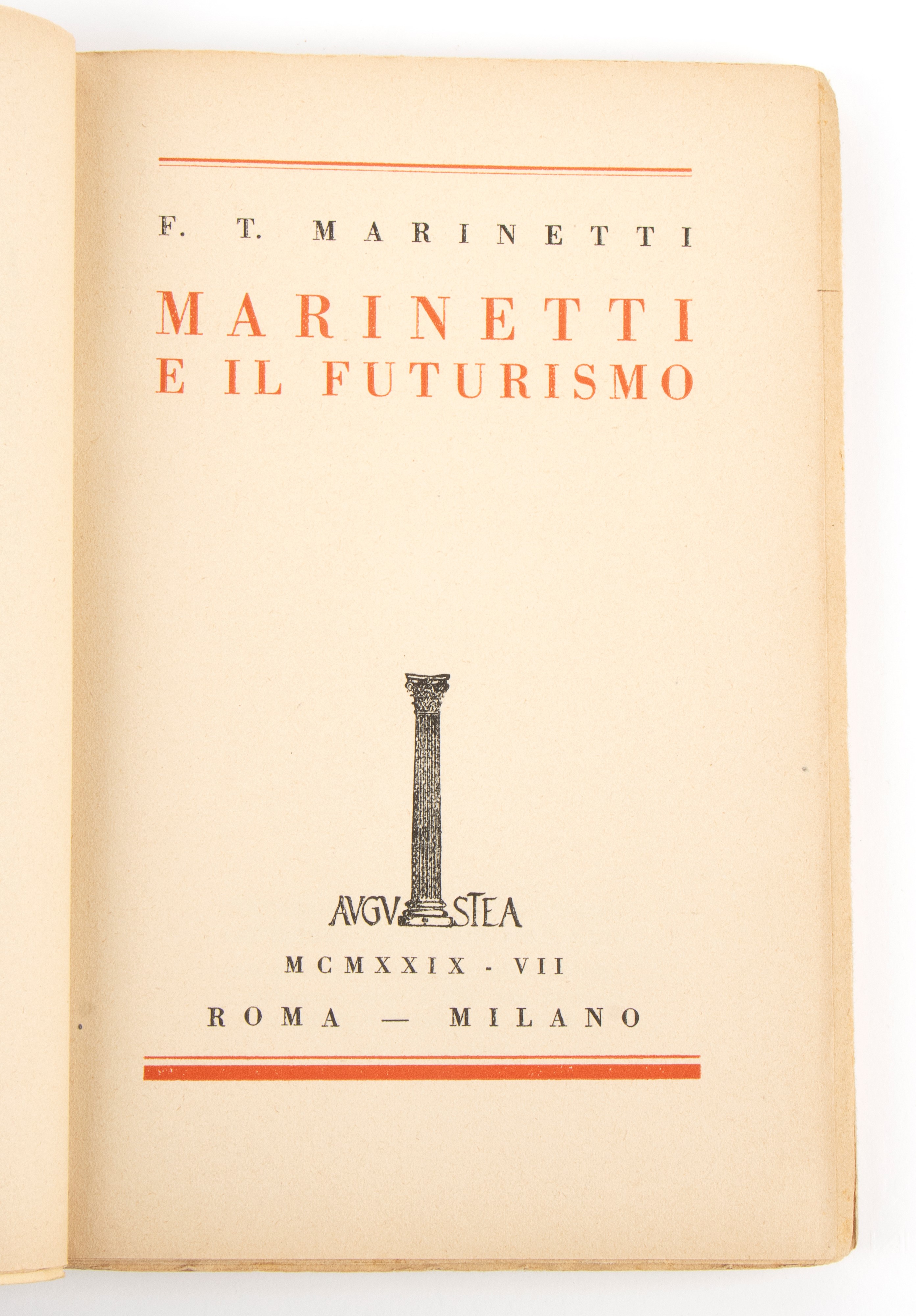 Futurismo, Marinetti F.T. - Marinetti e il futurismo