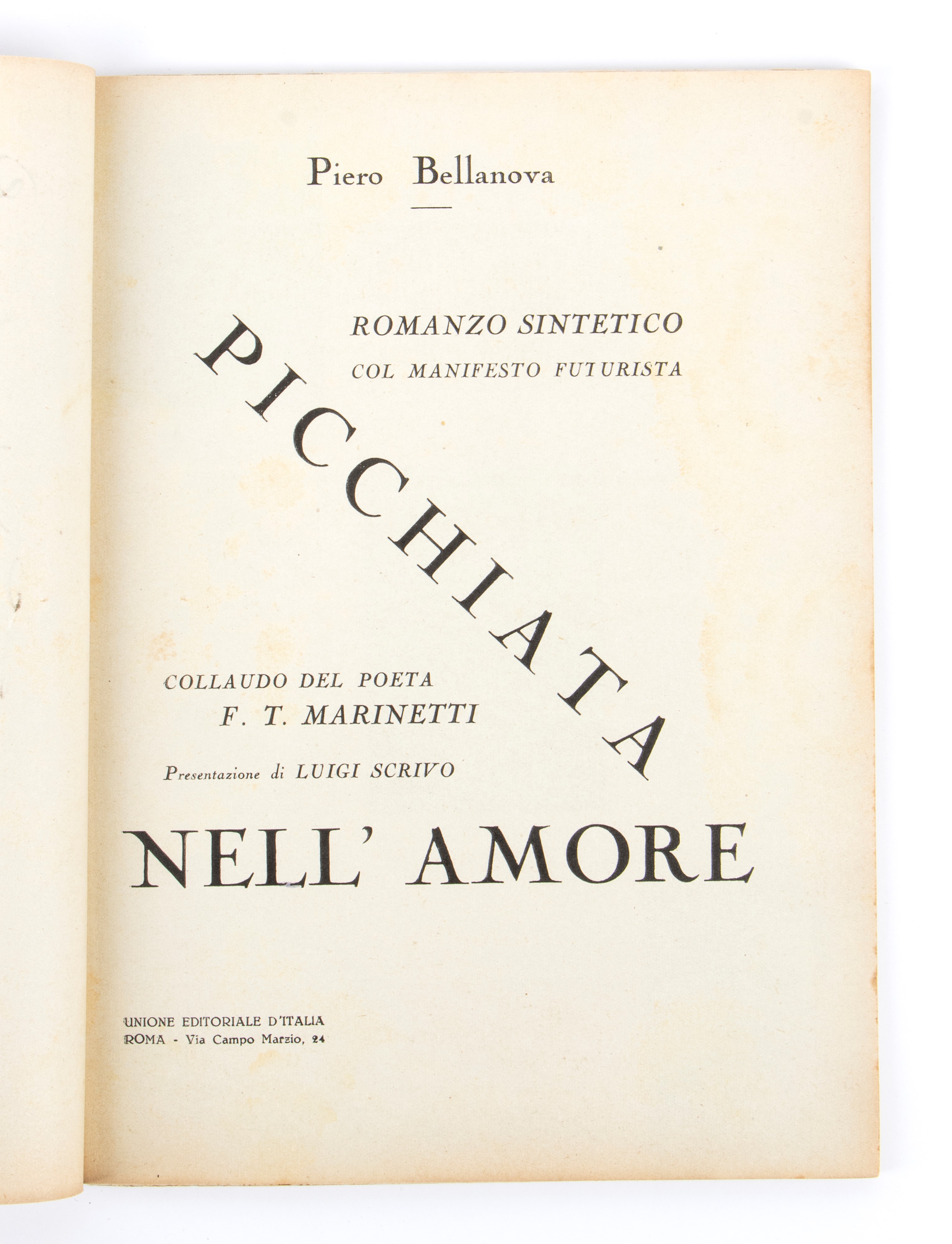 Futurismo, Bellanova "picchiata nel'amore"