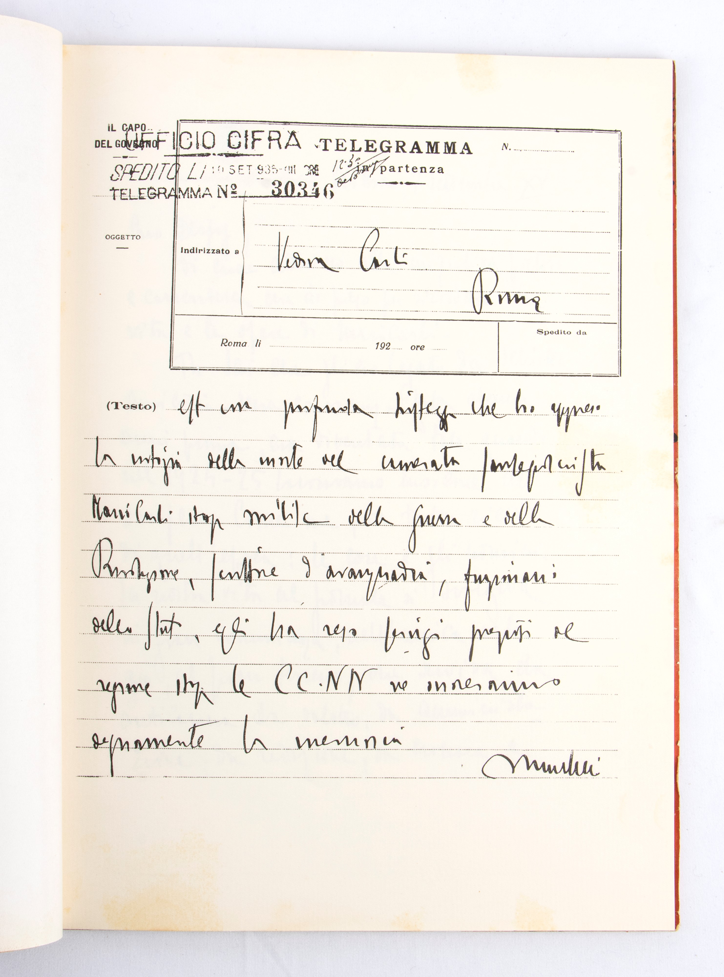 FUTURISMO, ARDITISMO - Marinetti, F.T. "MARIO CARLI"