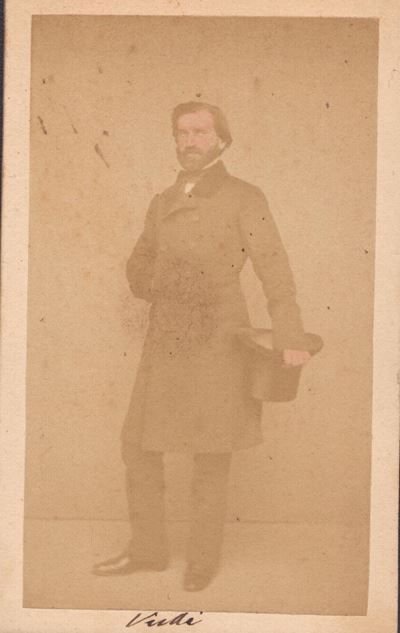 Verdi, Giuseppe (le Roncole, 10 Ottobre 1813 – Milano, 27 Gennaio 1901) Foto CDV Bernoud