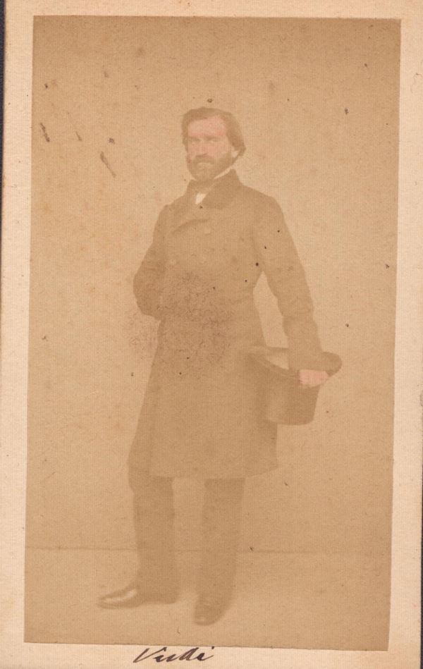 Verdi, Giuseppe (Le Roncole, 10 ottobre 1813 – Milano, 27 gennaio 1901) Foto CDV Bernoud